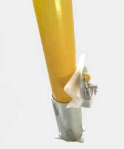 KVS ISO9001 + RoHS gömülü sarı kaplamalı çıkarılabilir asma kilit kumandalı DEFENDER düzeltme-güvenlik baba sokak gömme kollu - Product Image 6