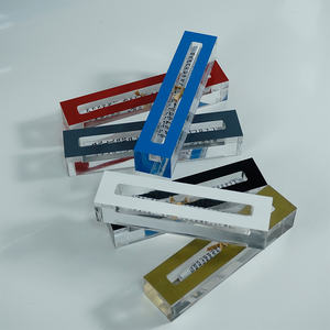 Lucite Mezuzah couverture 6 pouces étui clair Mezuzah étui intérieur accessoires décoration de la maison acrylique israël cadeau - Product Image 2