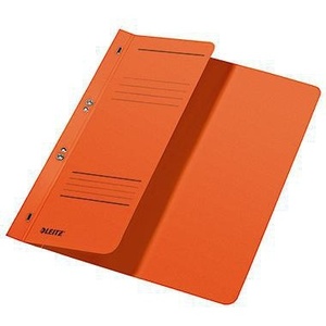 Leitz DIN <b>A4</b> 250g/m Recycled Orange Manila Cardboard Eyelet <b>Folder</b> Premium File <b>Folder</b> - Product Image 1