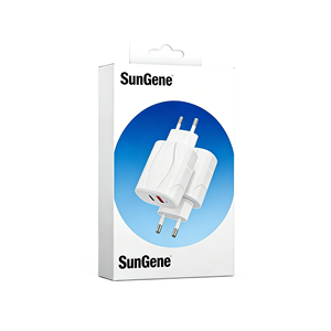 Cajas de Papel Reciclado con Relieve Colorido de Lujo para Cargador Rápido, Empaque Personalizado OEM para Cable USB y Adaptador - Product Image 1