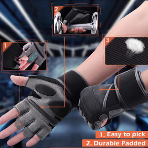 Gants d'haltérophilie entraînement Fitness musculation Protection complète de la paume Powerlifting soutien du poignet exercice d'entraînement - Product Image 3