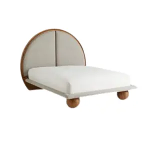 יוקרה עיצוב מודרני-מיטות מרופדים מיטת עץ סופר נוח עבור חדר שינה ורהיטים מלון מפעל ישיר