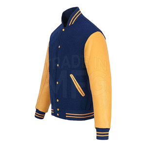 El último diseño hecho en el mejor material de cuero mangas Lettermen chaqueta totalmente personalizada mangas de cuero Lettermen chaqueta - Product Image 2