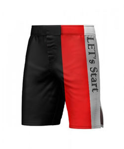 Short de boxe en polyester/nylon de haute qualité imprimé par sublimation respirant séchage rapide fonction extensible personnalisable fait à la main - Product Image 3