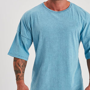 Dikson Sports Gym Where New Fashion 2025 Impreso personalizado 100% Algodón O-cuello Lavado con ácido Microfibra Diseño en blanco Camiseta para hombres - Product Image 5