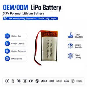 Dunne Lipo Batterij 3.7V 551730 210mAh Met PCB-beveiliging Voor Continue Glucosemonitor CGM Medische Patch Lipo Batterij - Product Image 1