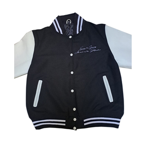 Chaquetas universitarias de tela de alta calidad para hombre, nuevo diseño, chaquetas de béisbol de bombardero universitario holgadas a la moda, parches de chenilla para invierno - Product Image 2