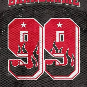 Camiseta de Fútbol Personalizada con Nombre, Número y Uniforme de Equipo, Transpirable, de Malla, Antibacteriana, Deportiva, para Mujer - Product Image 6