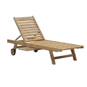 Chaise pliante en bois massif de teck pour jardin extérieur et meubles de piscine chaise longue confortable chaise longue usine directe - Product Image 3