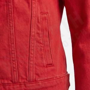 Veste en coton de qualité en gros, veste en jean personnalisée pour femmes, couleur personnalisée, jeans à manches longues, veste décontractée courte tendance - Product Image 5