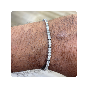 Pulsera de Tenis con Diamantes Naturales de 3.50 Quilates, Color I-J, Claridad SI, Hecha en Oro Amarillo de 10 Quilates, Joyería Fina para Mujer, Venta al por Mayor - Product Image 5