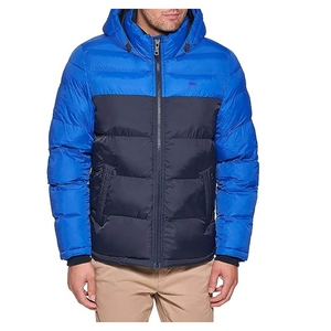 Blouson aviateur d'hiver pour homme avec capuche à motif imprimé personnalisé Veste bouffante à bas prix avec manches - Product Image 4