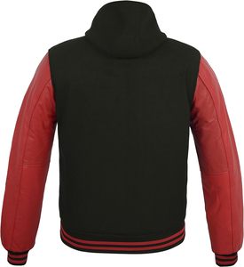 Vestes universitaires personnalisées de haute qualité grande taille sur pied respirantes pour le corps en laine polaire manches en peau de vache CollegeBaseballjacket pour hommes - Product Image 4