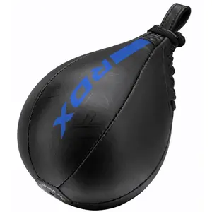 High Quality Customizable Blue Leather <b>Speed</b> <b>Bag</b> for MMA & Boxing Wholesale Punching Exercise Ball Swivel Fitness Training Tool - Product Image 4