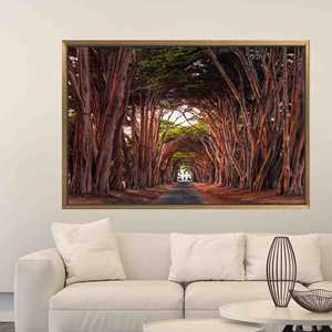 ผ้าใบพิมพ์ลาย: ศิลปะติดผนังต้นไม้ในเทพนิยาย - ของตกแต่งภูมิทัศน์ที่หรูหรา,1P:กรอบสีทอง - Product Image 1