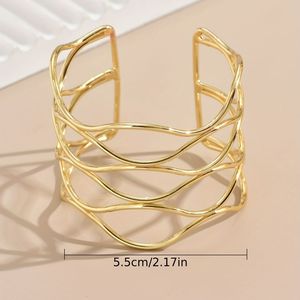 ห่วงโซ่ทองเหลืองสองชั้นเคลือบเงาแบบเรียบง่ายทันสมัยห่วงโซ่เชื่อมหินเพชรทรงผิดปกติของขวัญแฟชั่นที่สมบูรณ์แบบคู่รัก - Product Image 5