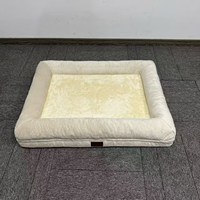 Lit orthopédique pour chien de luxe, en mousse écologique, grand, amovible, lavable, en peluche, livraison directe du fabricant