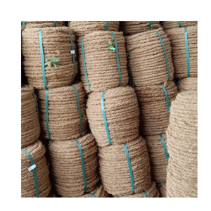 Cuerda de fibra de coco hecha a mano duradera para uso agrícola de jardín artesanal de fibra de cáscara de coco natural - Product Image 1