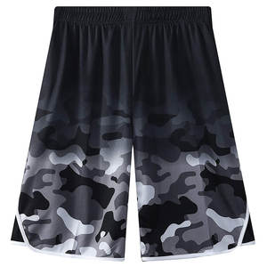 Pantalones Cortos Casuales de Malla Transpirable y de Secado Rápido para Hombre, con Logotipo Personalizado, Diseño Liso Teñido, a la Moda de Verano - Product Image 3