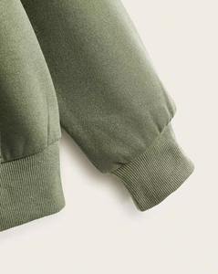 Sweat à capuche zippé pour homme avec logo imprimé personnalisé coupe ample sweats à capuche hip hop respirants de couleur unie pour homme - Product Image 3