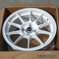 Fonyee blanc 15 17 18 pouces 4x100 5x11 2/113.1/114.3/100 multi-rayons 4 5 trous Huecos Mag aluminium Auto Rines jantes de voiture