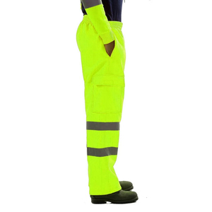 2025 pantalon de travail personnalisé de haute qualité pour hommes vêtements de sécurité haut de gamme avec poche pour le travail en plein air et les uniformes haute visibilité - Product Image 5