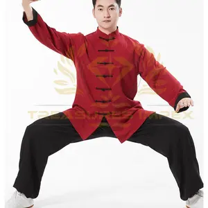 Đồng phục Kung Fu Nam Nữ Kung Fu đồng phục võ thuật Tai Chi quần áo tập thể dục phù hợp với cánh chun Kung Fu quần áo