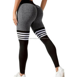 High Quality Butt Lift Women's Yoga Pants with Seamless Crossover Waist High-Waist <b>Leggings</b> with Holes <b>Top</b> Grade Yoga <b>Leggings</b> - Product Image 1