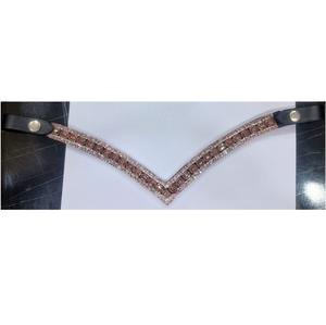 Elegante Premium Horse Brow Band en forma de V Brida ecuestre Accesorio Equipo de equitación decorativo duradero para caballos - Product Image 2