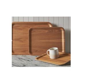 Décor de conte plateau de service alimentaire Dessert affichage plateau en bois avec poignées en métal plateau en bois décoratif de haute qualité - Product Image 6