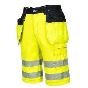 Hot Selling Solid Quick Dry Hi Vis Reflective <b>Work</b> <b>Shorts</b> Safety Cargo <b>Shorts</b> for <b>Men</b> in Factory Prices - Product Image 2