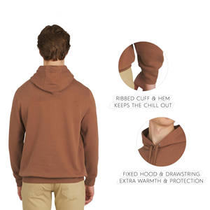 Sudaderas con Capucha de Invierno de Alta Calidad, Ecológicas, Gruesas, con Impresión de Logotipo Personalizado, 100% Algodón, Estilo Urbano para Hombre - Product Image 3