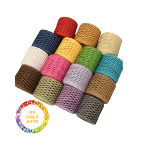 เชือกหญ้าทะเลบิดเกลียวธรรมชาติระดับพรีเมียมเหมาะสำหรับงานฝีมือทำด้วยมือโครงการทอผ้าและการตกแต่งบ้านจากข้อมูลทองคำ99ข้อมูล - Product Image 1