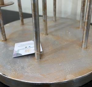 Portavelas cónico de Metal elegante de siete cabezas, diseño de hierro duradero, exhibición de jardín para el hogar, velas, farolillos, tarros de Navidad - Product Image 3