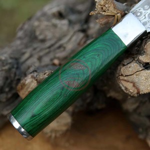 Cuchillo de chef forjado a mano profesional de Damasco, cuchillo de chef de cocina hecho a mano personalizado - Product Image 5