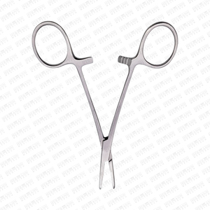 Pinzas hemostáticas para mosquitos Halsted, instrumento quirúrgico reutilizable Manual de acero inoxidable curvo y recto para uso hospitalario - Product Image 3