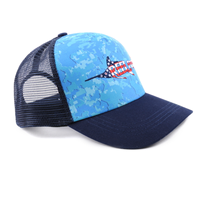 Casquettes de baseball trucker 5 panneaux de haute qualité, couleurs vives, patch tissé premium, impression de logo personnalisée, respirantes, imperméables, unisexe