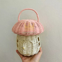 Articles chauds! Forme de rotin forme de maison stockage osier rotin décoration de la maison