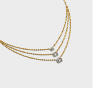 สร้อยคอเพชรดีวีวีเอสมอิสซาไนต์ดีไซน์ทันสมัยพร้อมตัวทดสอบเพชรผ่านเครื่องประดับที่สง่างาม - Product Image 1