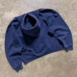 Sudadera con Capucha Extra Grande para Hombre, con Cierre, Estilo Cuadrado, 100% Algodón, 500 g/m², con Logotipo Personalizado Bordado en 3D - Product Image 3