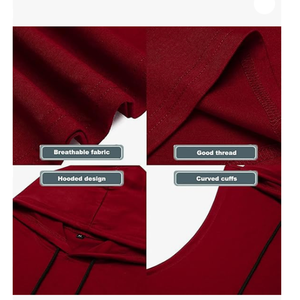 Sudadera con capucha de gran tamaño para hombre de alta calidad, sudadera de algodón grueso a la moda con cremallera, logotipo sólido en la parte delantera, largo para invierno - Product Image 3