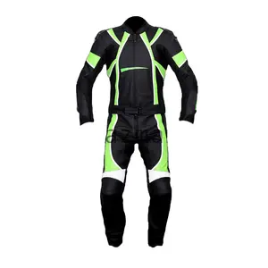 Traje de moto de último estilo/Traje de carreras de cuero de motocicleta personalizado Traje de carreras de motorista Moto cuero de vaca - Product Image 1