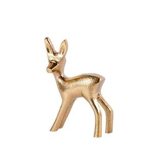 Figurines de renne décoratives en aluminium avec des motifs métalliques modernes, parfaites pour les aménagements intérieurs de luxe sur le thème des vacances - Product Image 2