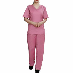 Uniforme d'infirmière de couleur personnalisée en gros tissu doux et durable uniforme de gommage de logo personnalisé de haute qualité - Product Image 5