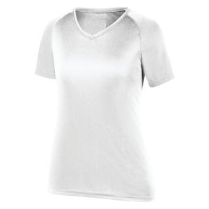 เสื้อยืดผู้หญิงโพลีเอสเตอร์ถักแบบ100% กำหนดเอง - Product Image 4