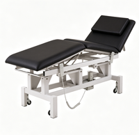 Table d'examen électrique à 3 sections, capacité de charge de 280 kg, roulettes silencieuses