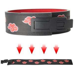 Custom Logo Fitness Spots Workout Training Gym Back Waist Cowhide Leather <b>Weight</b> Lifting <b>Belt</b> - Product Image 5
