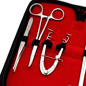 Instruments chirurgicaux médicaux en acier inoxydable, ciseaux manuels, pinces, kit de pratique de chirurgie mineure, certifié CE, norme ISO13485 - Product Image 2