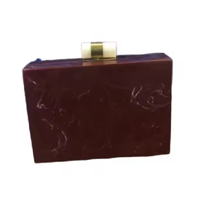 Bolso de noche bohemio ostentoso para boda con cadenas y patrón de dulces, monedero morado ecológico para mujer de Crescent Crafts - Product Image 3