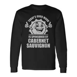 T-shirt à manches longues Good Mood Cabernet Sauvignon de aujourd'hui - Product Image 1
